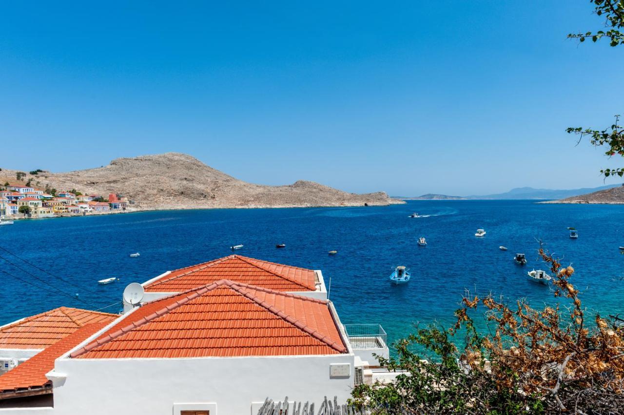 Atlantis Houses Chalki Town Exterior photo